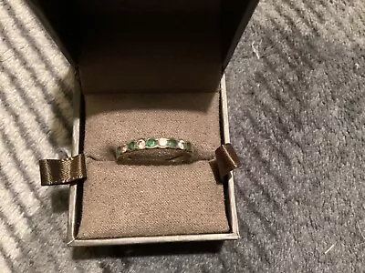 Antique Emerald And Diamond Eternity Ring • £125