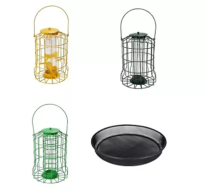 £24.95 • Buy Heavy Duty Metal Squirrel Proof Bird Seed Feeder Garden Hanging Tray Nuts 