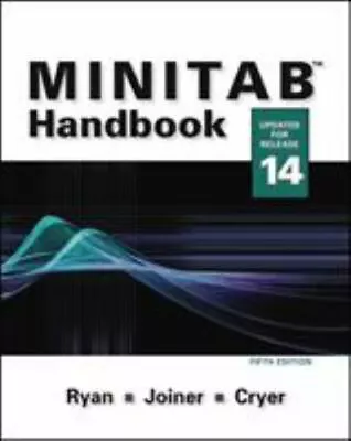  MINITAB® Handbook  By B.Ryan Perfect FREE & FAST Shipping • $9