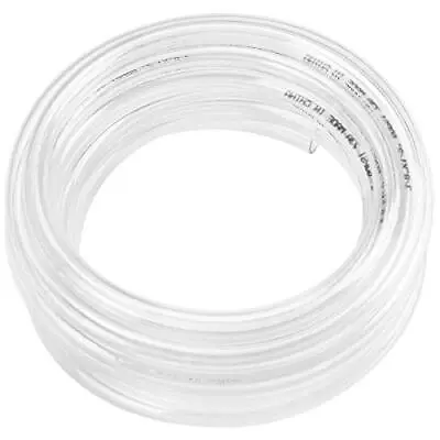 25 Feet Clear Vinyl Tubing Flexible Hybrid PVC Hose Lightweight By 1/2 Inch ID • $30.29