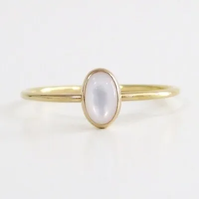 Gold Pearl Ring Pearl Ring Natural Pearl Ring Mother Of Pearl Ring June Ring • $25