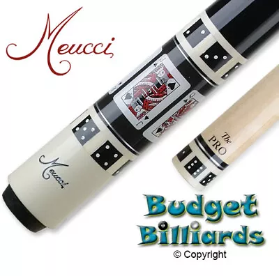 Meucci Gambler-2 Spades Pool Cue W/ The Pro Shaft & Free Hard Case • $841.50