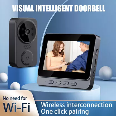 4.3  Monitor Wireless Doorbell Camera Night Vision Door Ring Intercom Video • $59.99