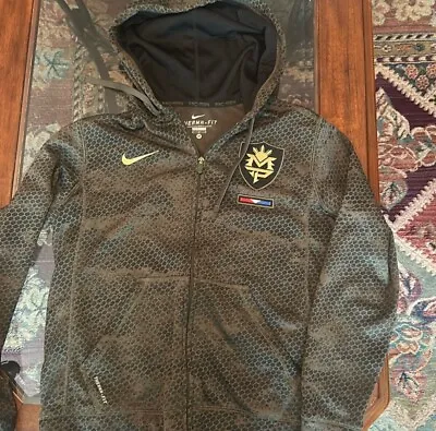 Manny Pacquiao Rare Nike Pac-Man KO Hoodie Zip-up Men's M Cargo Khaki EUC • $185