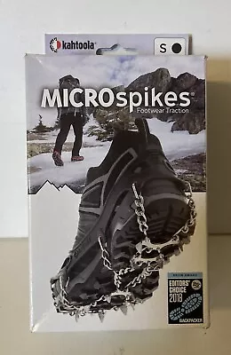 Kahtoola MICROspikes Footwear Traction S Small Black NIB Hike-Trek-Explore • $44.95