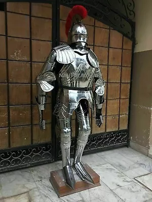 Rare Medieval Knight Suit Of Armor Gothic Full Body Armour Stand Halloween Show • $759.05