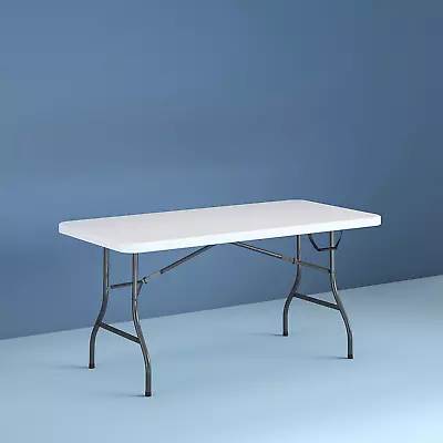 Cosco 6 Ft Folding Table In White Speckle Moisture Proof Top Weather Resistance • $90.24