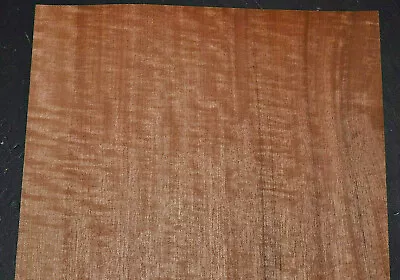 Makore Raw Wood Veneer Sheet  10 X 42 Inches 1/42nd Thick               J7681-40 • $9.99