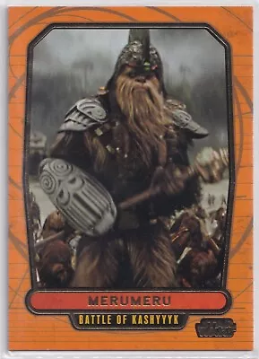 2013 Star Wars Galactic Files 2 MERUMERU Gold Foil Parallel Card 451 (#10/10) • $123.30