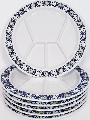 Villeroy & Boch Cadiz Divided Dinner Plates 9 3/4  Made In Luxemburg Lot Of 6 • $46.99