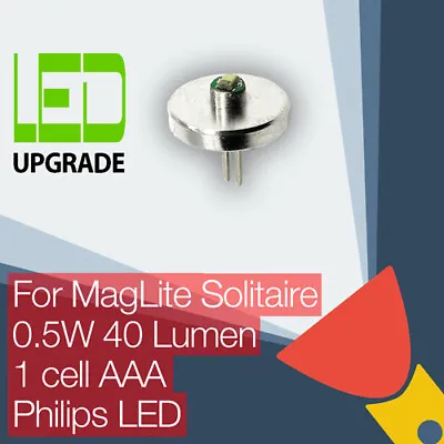 MagLite Solitaire LED Conversion Upgrade Bulb Torch Flashlight 1AAA Cell • $12.95