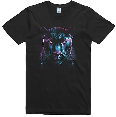 Panther Mens T Shirt Print Regular Fit 100% Cotton Tee • £11.99