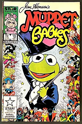 MUPPET BABIES #10 VF+ Marvel 25th Anniversary Frame Cover! 1986 Rare Star Comics • $120.23