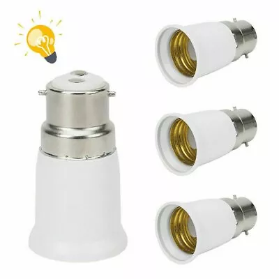 3 Pcs B22 To E27 LED Bulb Base Adapter Converter Light Socket Lamp Holder • $11.99