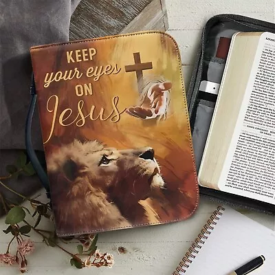 Bible Verse Bags For Women Handbags Zippered Handle Bible Cover Case Leather • $53.79