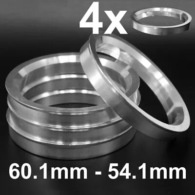 4x Aluminium Metal Spigot Rings 601-541 Car Alloy Wheel Hub Centric 60.1-54.1 • $12.59