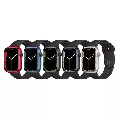 Apple Watch Series 7 Aluminum 41mm 45mm GPS All Colors Excellent • $214