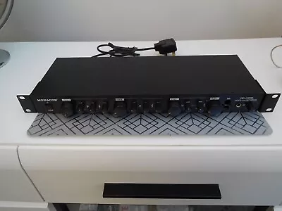 MONACOR VMX-440/SW Microphone Line Mixer PA 19  Rackmount 4 Channel 2 Mic 2 Line • £50