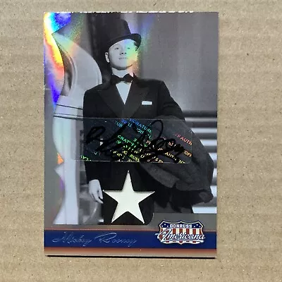 Mickey Rooney 2007 Playoff Donruss Americana Auto Autograph Relic /50 • $40.80