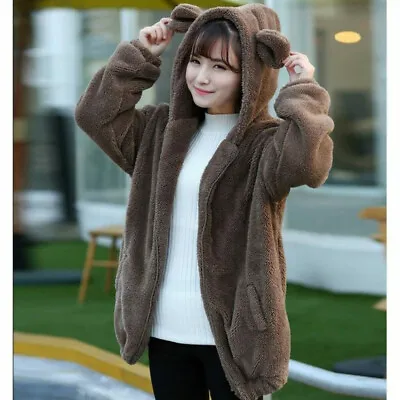 £23.65 • Buy Clothing Cute Sweet Harajuku Bear Hoodie Ears Japanese Korean Sweatshirt Jacket