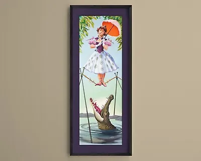 Haunted Mansion Stretching Room Portrait Of Tightrope Walker Disney Poster Print • $18