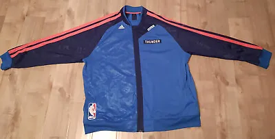 Oklahoma City Thunder Authentic Full Zip Warmup Jacket OKC Basketball Size 3XL • $34.99