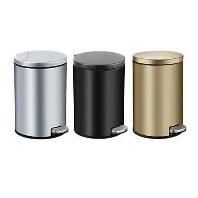 $40.81 • Buy Step Trash Can With Garbage Bag Rings Dustbin For Kitchen Restaurant Hotel,