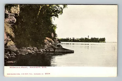 Madison WI-Wisconsin McBride's Point Scenic View Water Vintage Postcard • $7.99