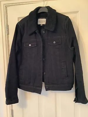 BN No Tags Ashley Vintage Charm Black Fleece Lined Denim Jacket.  XL Fits  14 • £19