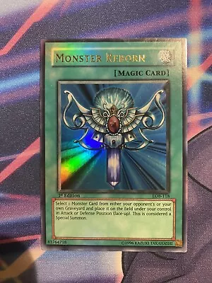 Yugioh Monster Reborn Lob 1st Edition Ultra Rare Mint Asian English • $79.99