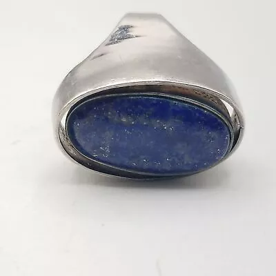 925 Silver Reversible Ring Lapis Lazuli & Turquoise Size 7.5 • $23.59