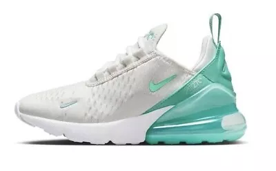 Nike Air Max 270 Sneakers Women Jade/White Size US 6.5-8.5W (GS 5-7Y) Shoes New✅ • $179.95