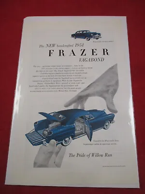 1950 Kaiser Frazer Vagabond Henry J 6 3/4   X 10  Sales Add  Excellent Original • $7.77