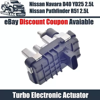 Electronic Turbocharger Actuator For Nissan Navara D40 YD25 2.5L 2010 Onwards • $219