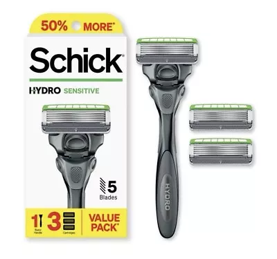 Schick Hydro 5 Mens Sensitive Razor Value Pack • $5.95