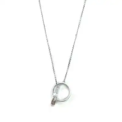 £374 • Buy Tiffany & Co 1837 Interlocking Circles Sterling Silver Pendant Necklace