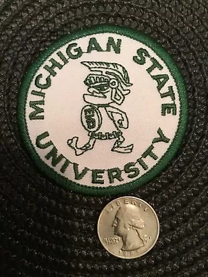 MSU Michigan State Spartans Vintage  Embroidered Iron On Patch 2.5” • $5.89