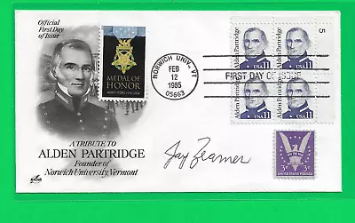 Jay Zeamer Medal Of Honor Recipient WW2 Signed  Alden Partridge First Day Cover • $22