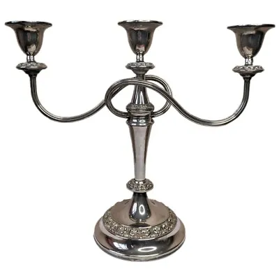 Vintage Candelabra Silver Plated Candle Stick Holder Ianthe Curvy Twisted  • £40