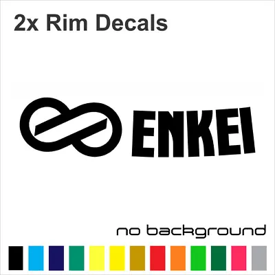 (2x) Enkei Wheel Logo Die-cut Stickers Decals (Colors To Choose) GTC01 RPF1 PF01 • $2.50