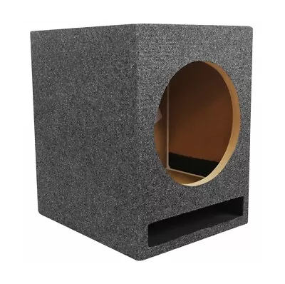 10 Inch Ported Subwoofer Box Heavy Duty 3/4” MDF | 10” Vented Sub Enclosure Grey • $59.95