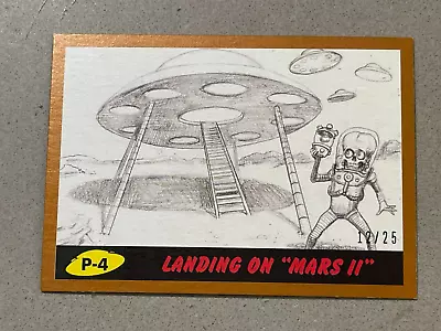 2017 Topps #p-4 MARS ATTACK THE REVENGE PENCILED BRONZE Parallel NRMT/MT 12/25 • $1.99