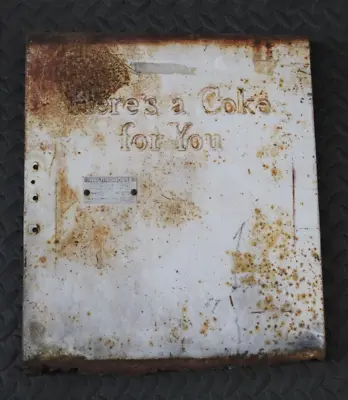 Vintage Coca Cola Westinghouse Refrigerator Coke For You Machine Plate WO-42-T • $40