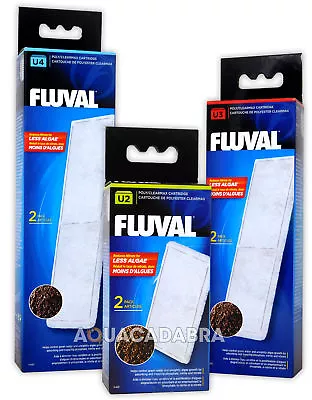 Fluval U2 U3 U4 Poly Clearmax Filter Cartridge Fish Tank Aquarium Filtration • £7.65