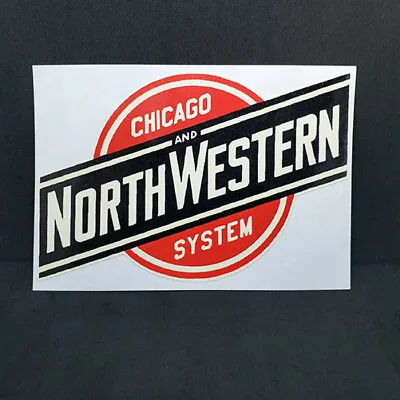 $4.65 • Buy CHICAGO & NORTHWESTERN SYSTEM Vintage Style DECAL / Vinyl Railroad Sticker