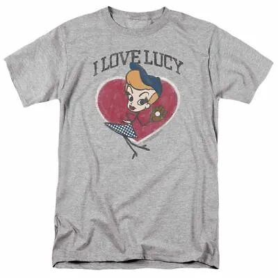 I Love Lucy Baseball Diva Logo T Shirt Mens Licensed Classic TV Show Sport Grey • $16.24