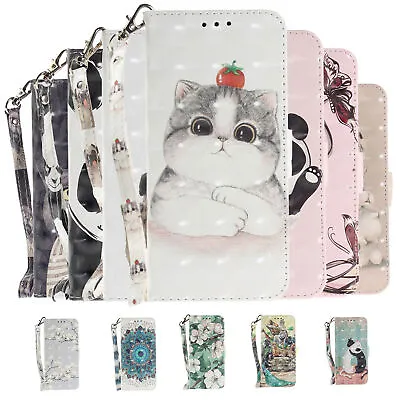 Flip Leather 3D Painted Wallet Phone Case For ZTE Blade A52 A72 A7S V40 Vita • $4.93