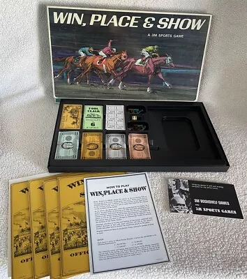 Vintage 1966 Win Place & Show Horse Racing Board Game By 3M Sports Game U.S.A. • $37.50