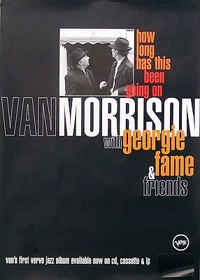 Van Morrison 1996 How Long Has This Been Going On Original Promo Poster • $39.99