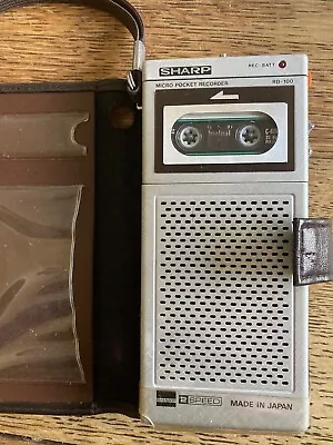 Rare Sharp RD-100 Micro Pocket Recorder And Case RD100 Needs Attention • £10